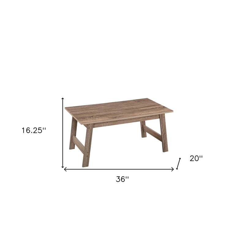 HomeRoots Dark Taupe Table Set - 3Pcs Set - 36 x 20 x 16.25