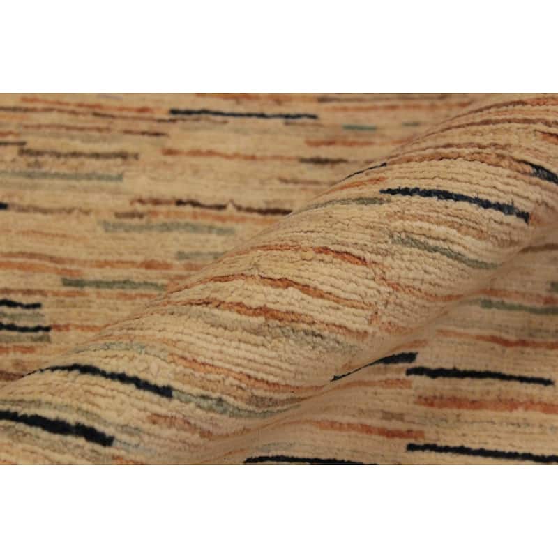 Boho Earthline Gabbeh Hand Knotted Wool Area Rug