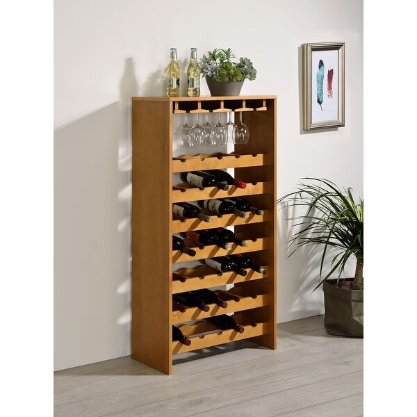 Vintage Wooden Cabinets Wine Cabinet with 7 Tier Wine Bottle Shelf