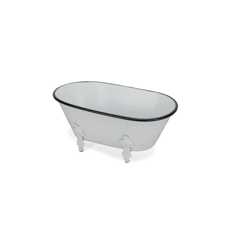 Gray Metal Large Decorative Bathtub