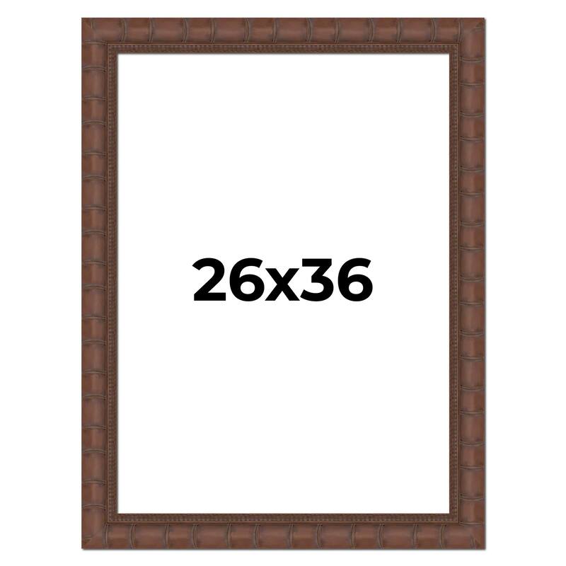 26x36 Frame Pewter Solid Wood Picture Frame Width 1.625 Inches | Interior Frame Depth 0.6875 Inches