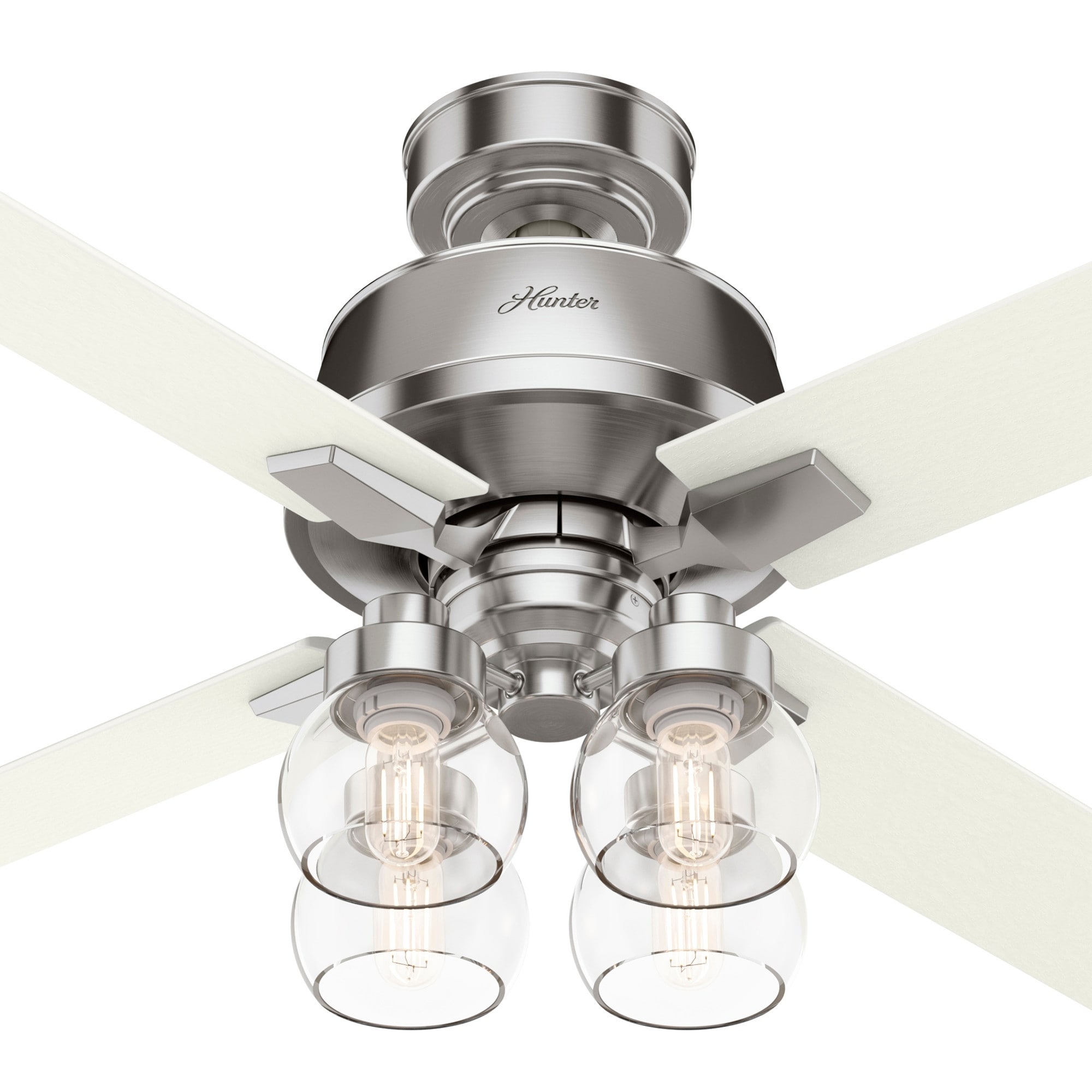 Hunter 52 Vivien Ceiling Fan With Led Light Kit And Handheld Remote Overstock 32395544