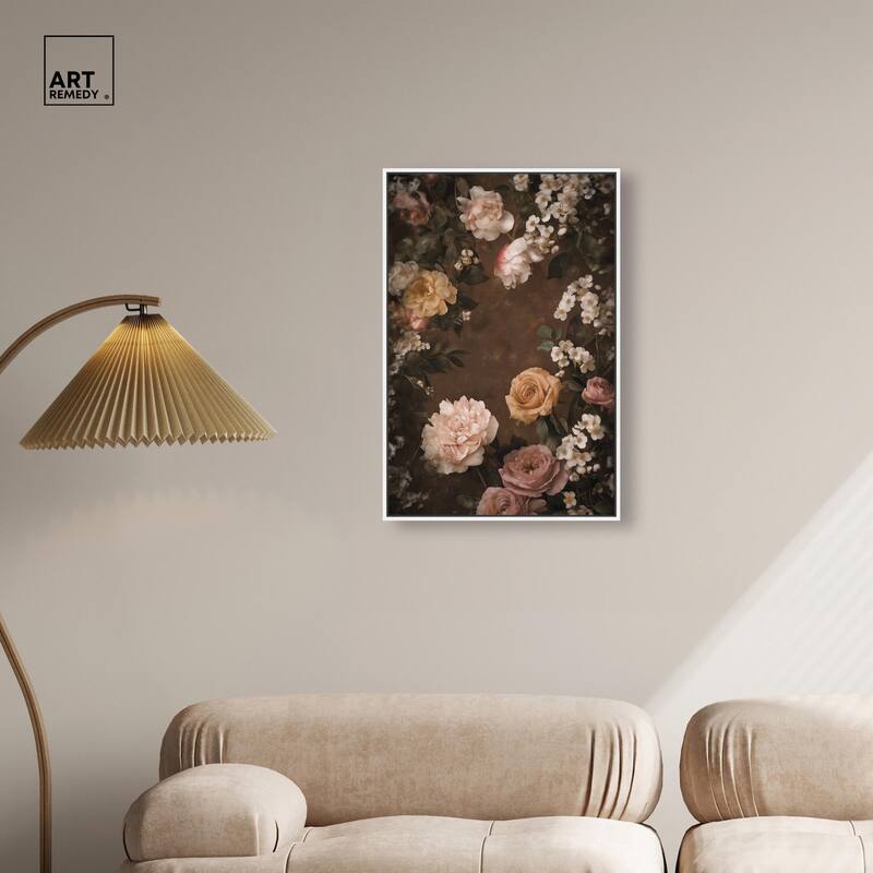 Faded Florals Fable I Canvas by Art Remedy