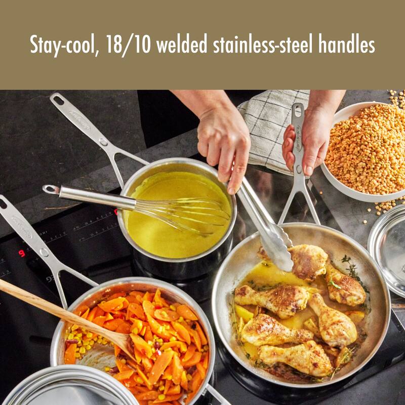 Demeyere Industry 5-Ply 10-pc Stainless Steel Cookware Set