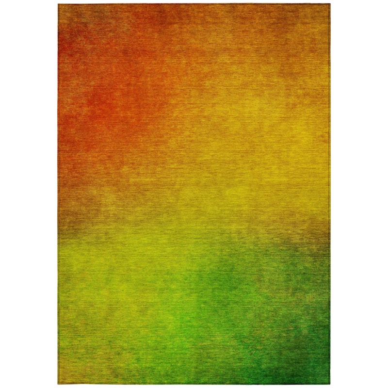 HomeRoots Ombre Transitional Rectangle Outdoor Rug