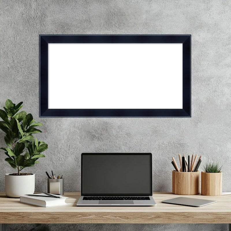 Amanti Art Madison Black Framed Dry Erase Magnetic Board