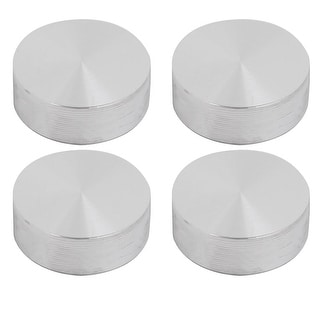 4pcs 20mm Dia 8mm Thickness M8 Thread Aluminum Disc for Glass Table ...