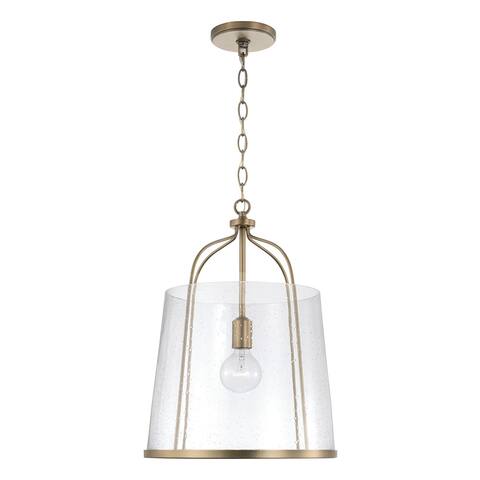 Madison 1-light Pendant w/Clear Seeded Glass