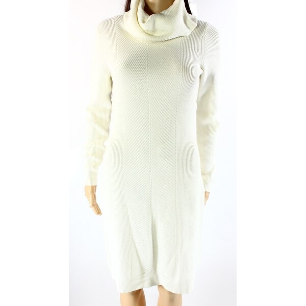 womens ivory sweater dress