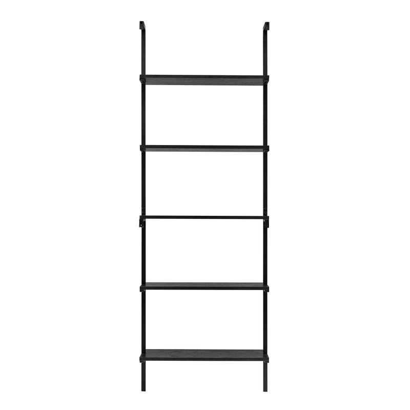 Danya B. Everett 5-Tier Open Display Stand Wall Mount Modern Metal Frame Ladder Shelf