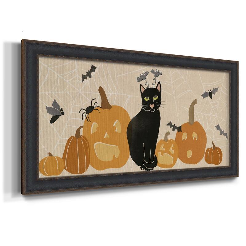 Pumpkin Patch Cats Collection D Premium Framed Canvas- Ready to Hang