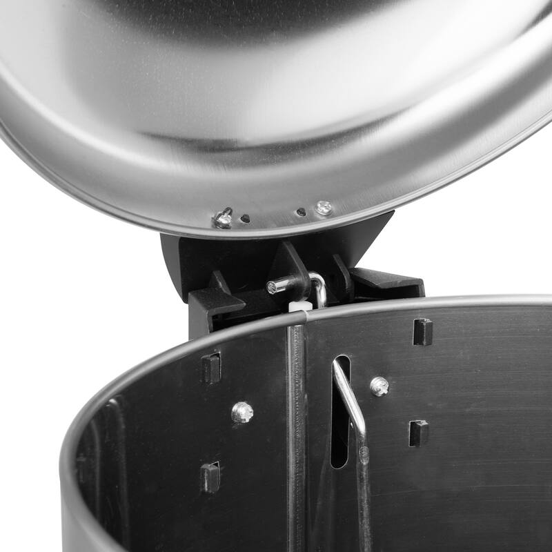 Innovaze 8 Gal./30 Liter Stainless Steel Round Shape Step-on Trash Can for Kitchen
