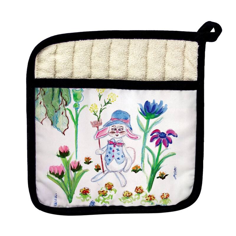 Mrs. Farmer Rabbit Pot Holder - 9x9