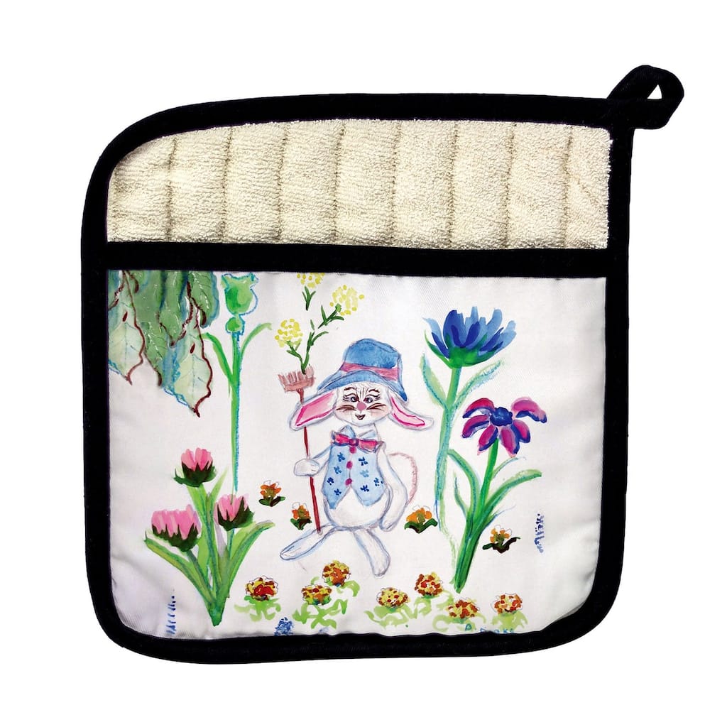 Mrs. Farmer Rabbit Pot Holder - 9x9