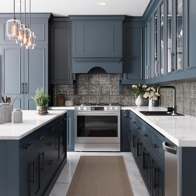 Merola Tile Victorian Tin Iron 17-3/8" x 17-3/8" Porcelain Wall Tile - Case (6 Tiles)