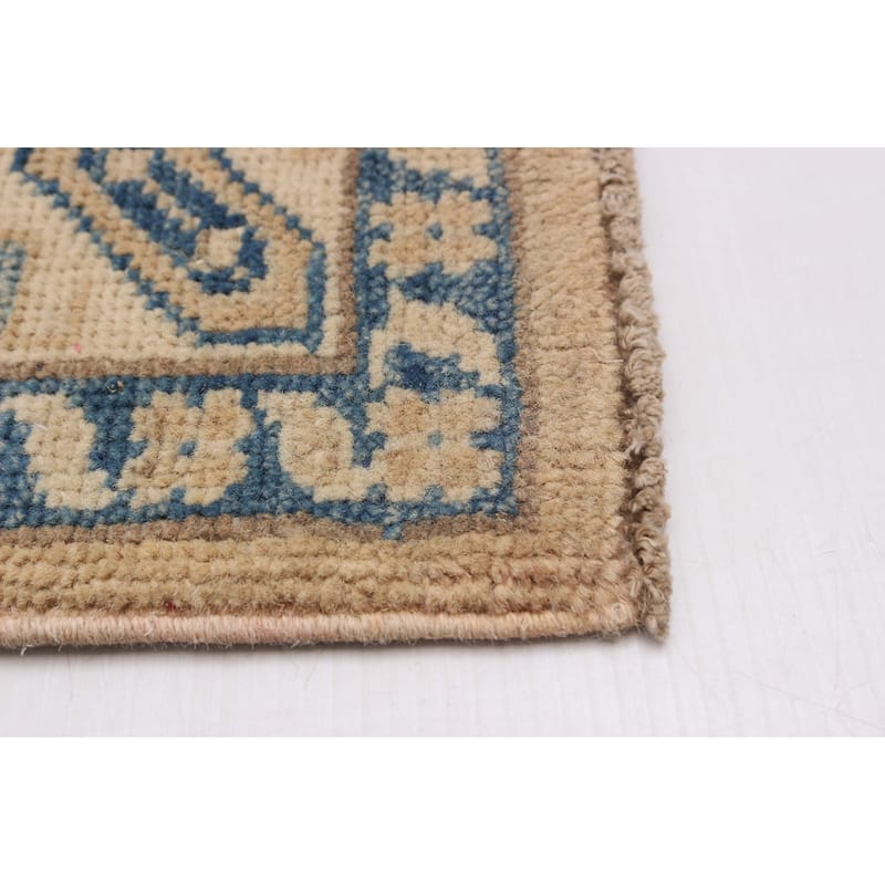 ECARPETGALLERY Hand-knotted Finest Ghazni Beige, Copper Wool Rug - 2'8 x 10'4