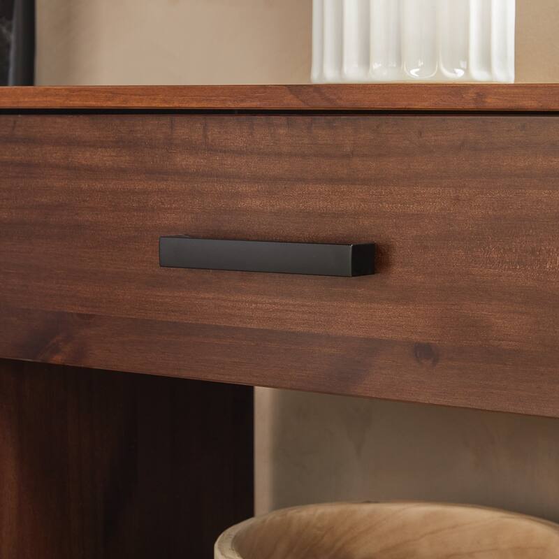 Walker Edison Modern Easy Assembly 1-Drawer Solid Wood Nightstand