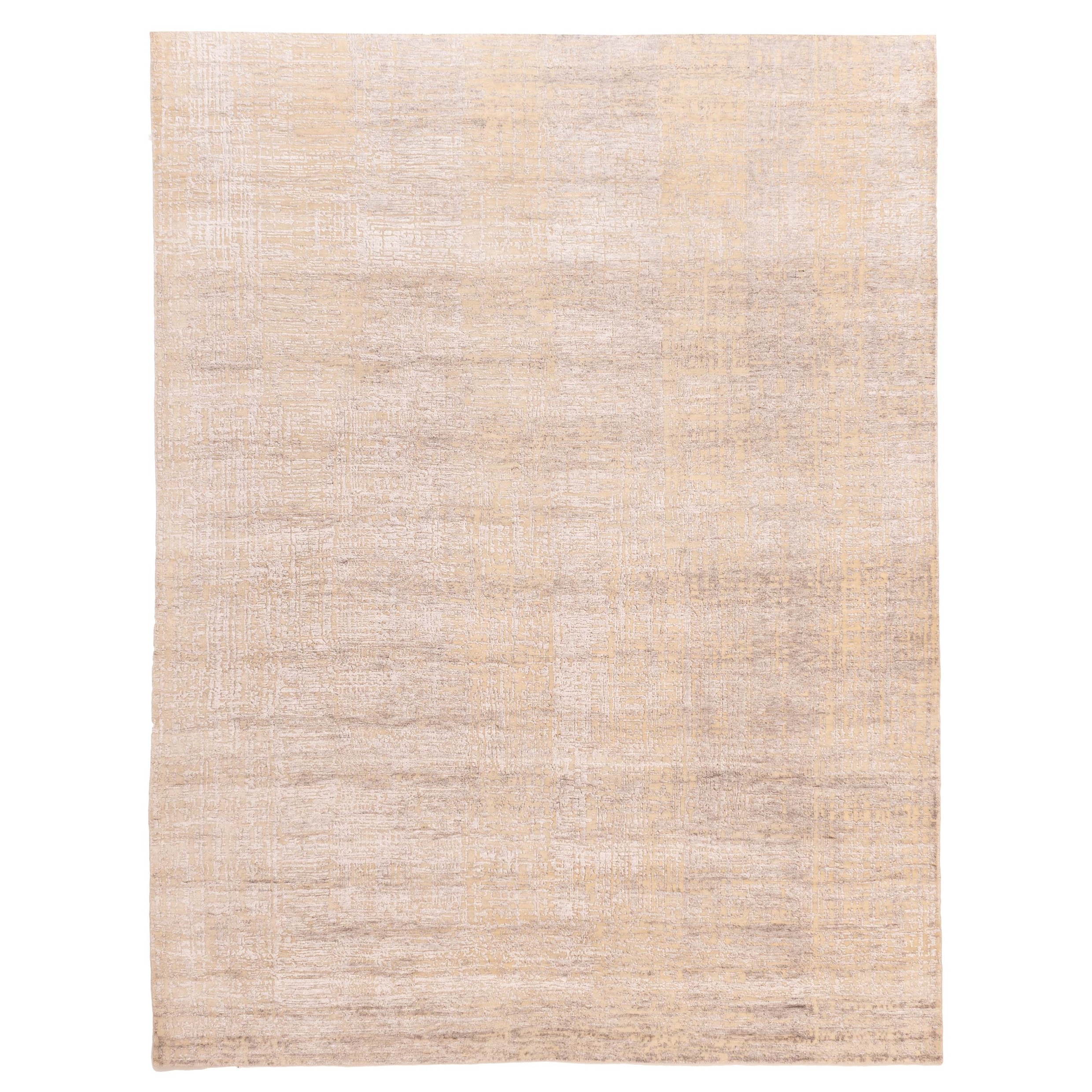 ECARPETGALLERY Hand-knotted Legacy Light Grey Silk, Wool Rug - 8'1 x 10'3
