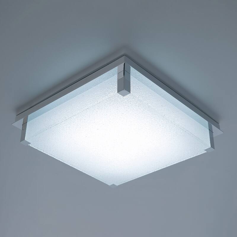 Vodka 14in LED Flush Mount 3500K in Brushed Nickel - 14 - Chrome - 14
