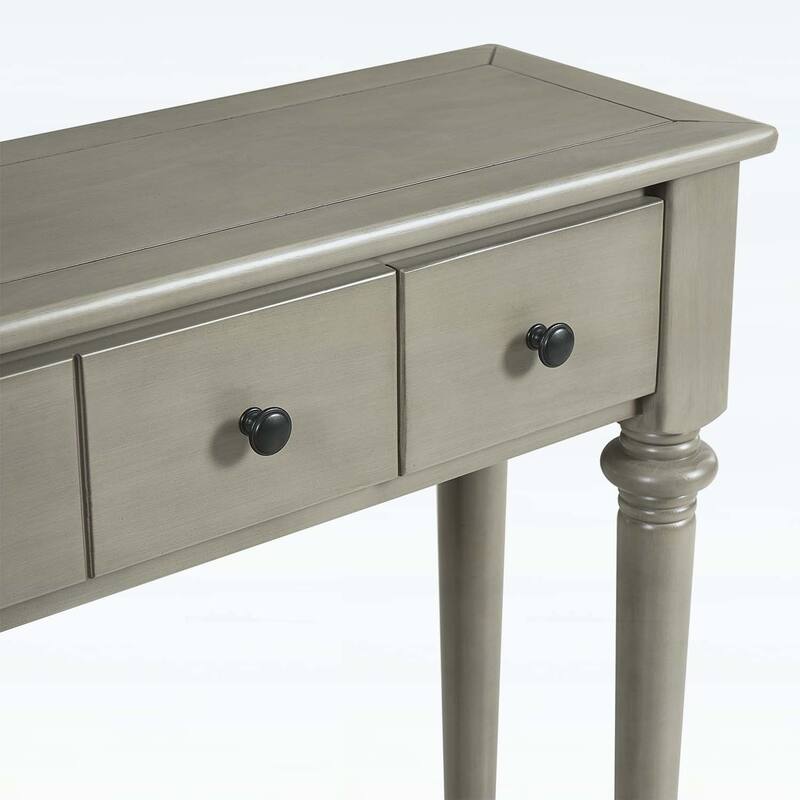 Retro Console Table with Open Shelf for Entryways,Living Rooms,and Hallways