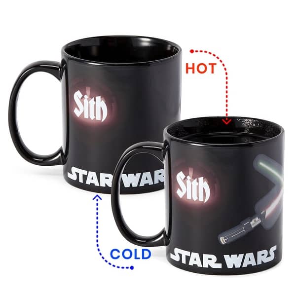 Star Wars Jedi/Sith Clash - 20oz Heat-Reveal Ceramic Mug - Black - Bed Bath  & Beyond - 31412439