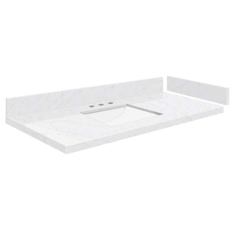 Transolid VT48.5x22-1RU-8 Silestone 48" Quartz Vanity Top with