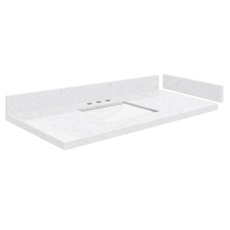 Transolid VT48.75x22-1RU-8 Silestone 48" Quartz Vanity Top with
