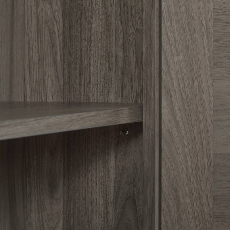 64.96''W Rattan Sideboard with 4-Door Storage Cabinet
