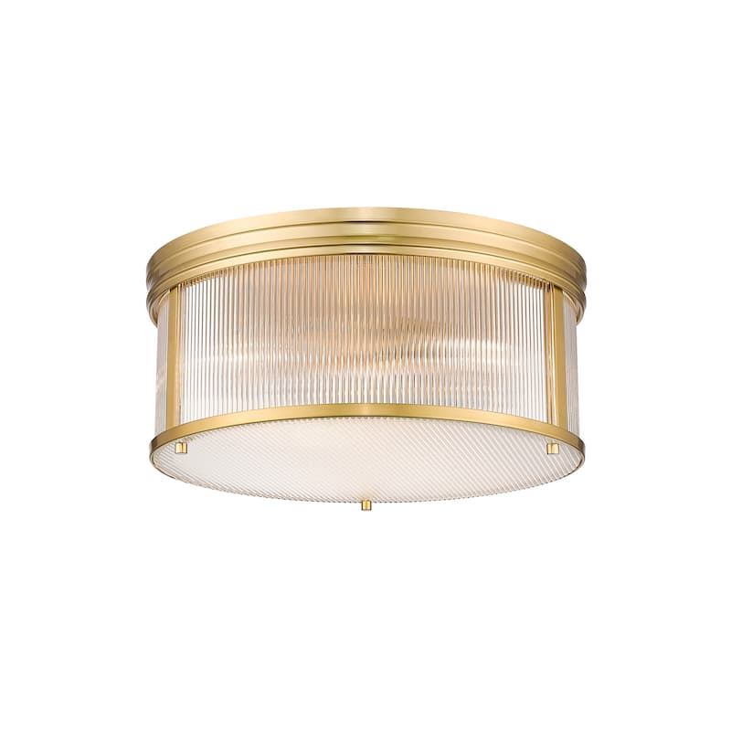 Z-Lite 7504FR18 Carnaby 2 Light 18" Wide Flush Mount Drum Ceiling
