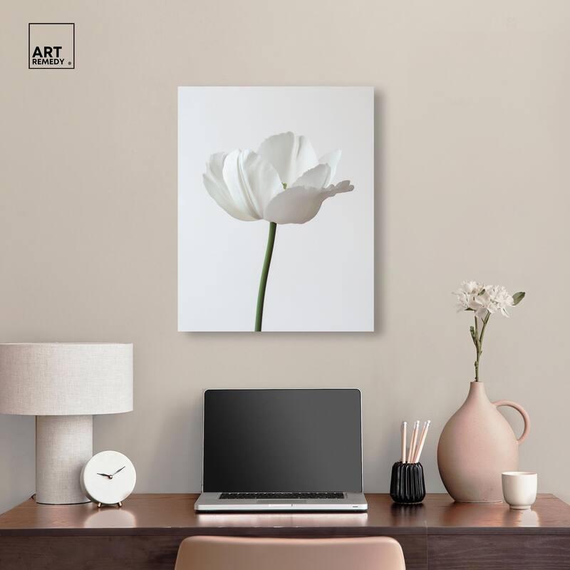 Pearl Floret Canvas by Art Remedy, Gallery Wrapped