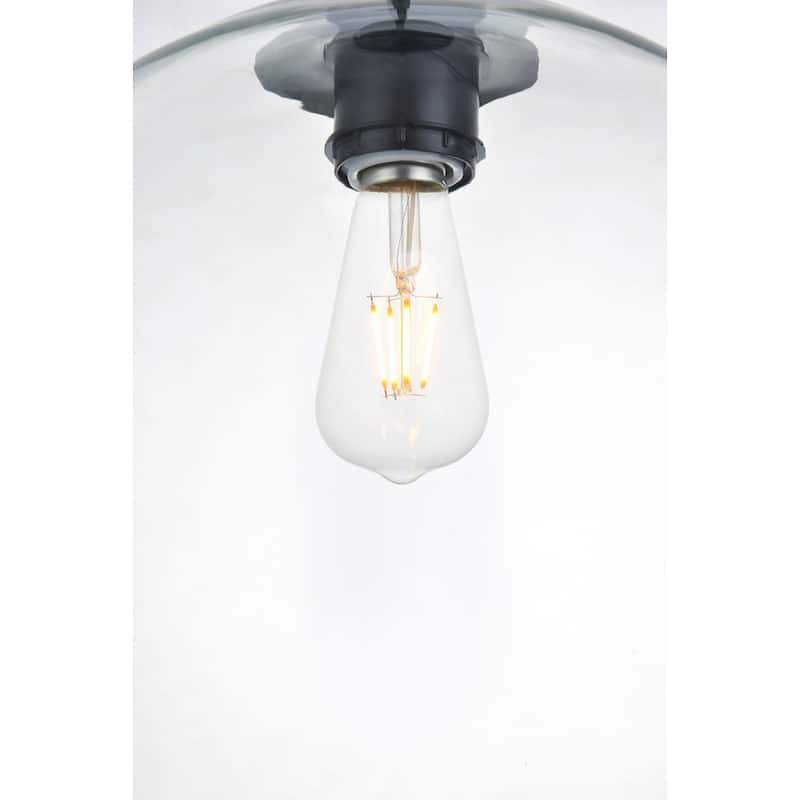 Clear Glass 3-light Pendant