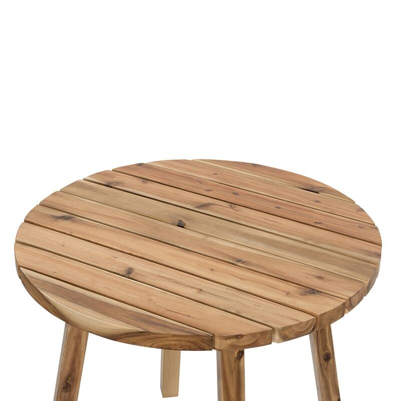 GDFStudio - Durable Solid Acacia Wood Coffee Table