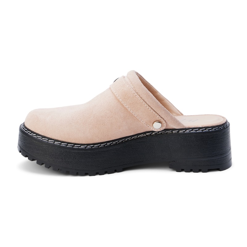 Matisse Lenni Suede Leather Adjustable Clog - Almond - 8