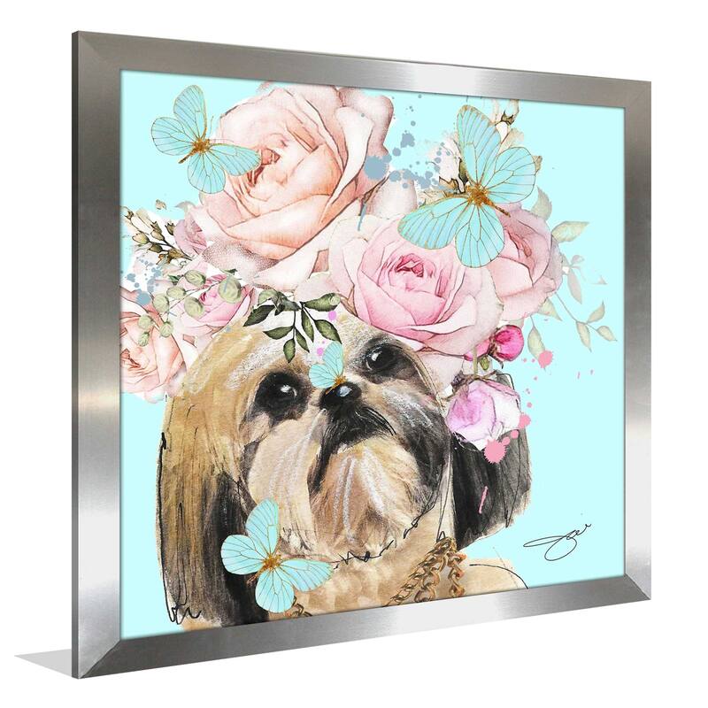 "Flower Shih Tzu" by Jodi Print on Acrylic