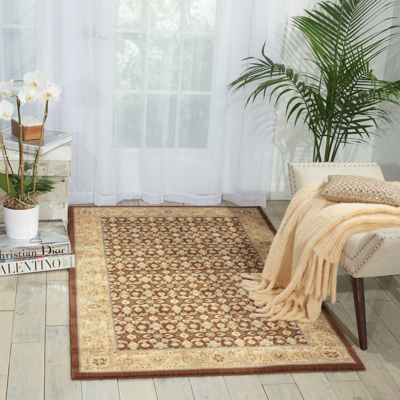 Nourison Persian Empire Traditional Floral Bordered Area Rug