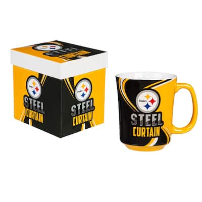Pittsburgh Steelers, 14 oz Ceramic Coffee Mug w/ Gift Box