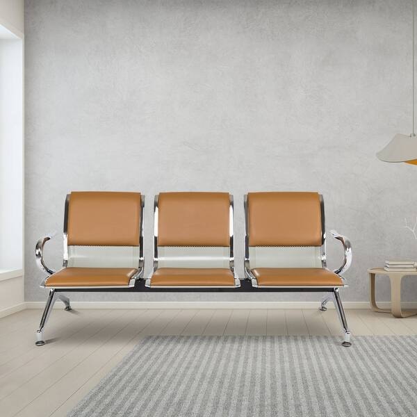 Kinbor 3 Seat Waiting Room Chair Reception Bench Guest Visitor Chair Waiting Bech Lobby Chairs For Bank Office Hospital Overstock 31523581