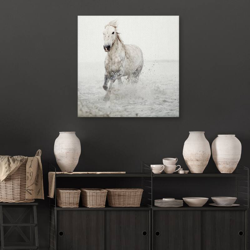 Solo Surf Detail by Irene Suchocki Canvas Art Print by Irene Suchocki Canvas Art Print