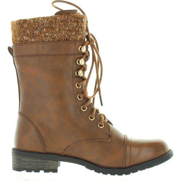 round toe combat boots womens