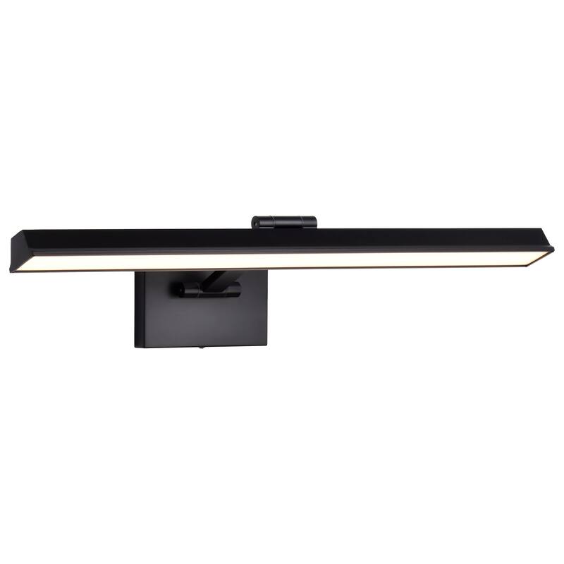 Hazel 2 Foot LED Picture Light 3 CCT Selectable Black Finish Acrylic Lens