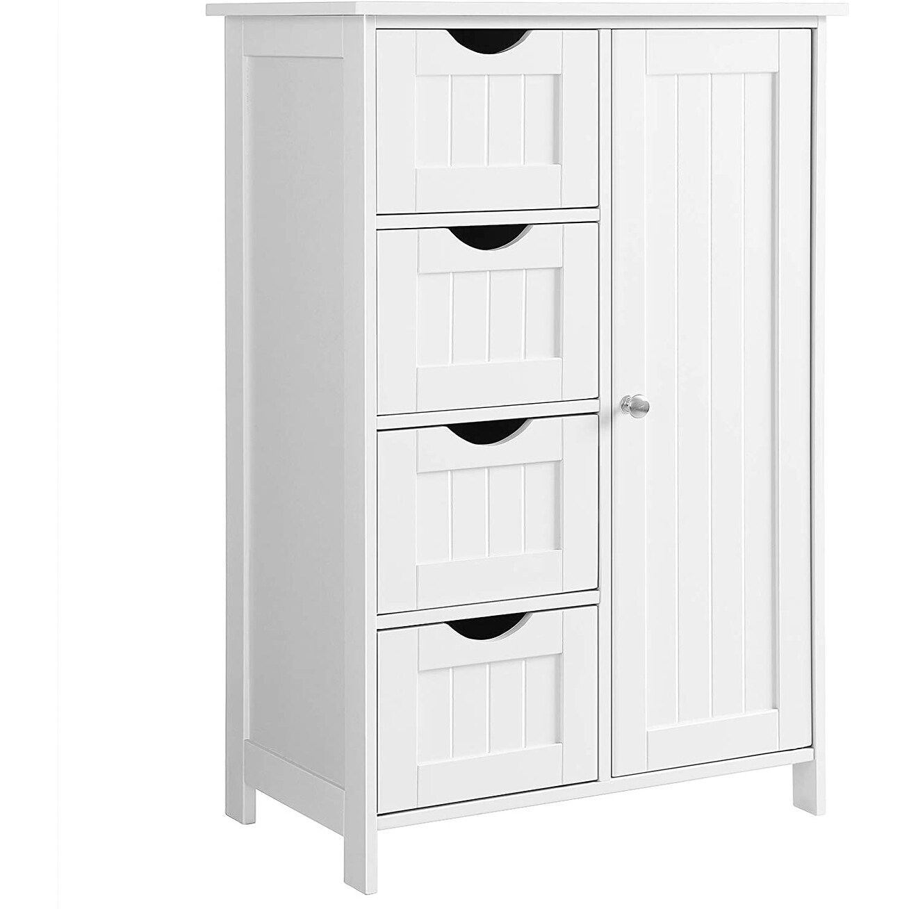 Shop Kanstar 32 Bathroom Storage Cabinet Floor With Adjustable Shelf And Drawers White Overstock 31745924