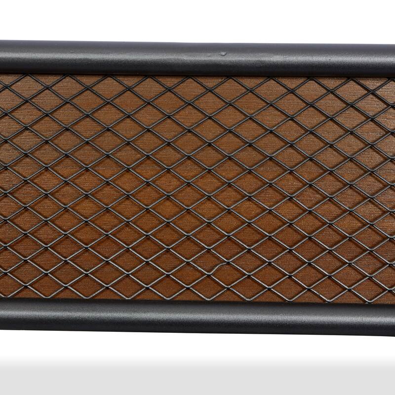 Brown Wood Industrial Wall Mirror 32 x 32 x 2 - 32 x 2 x 32