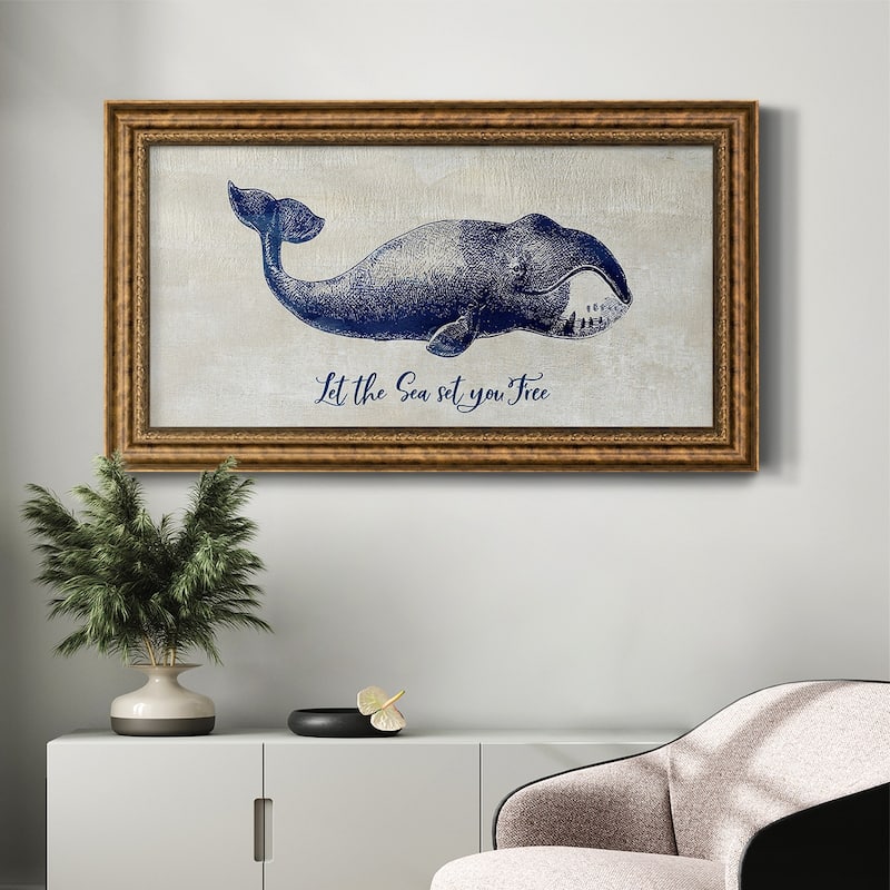 Let The Sea Set You Free Premium Framed Canvas- Ready to Hang
