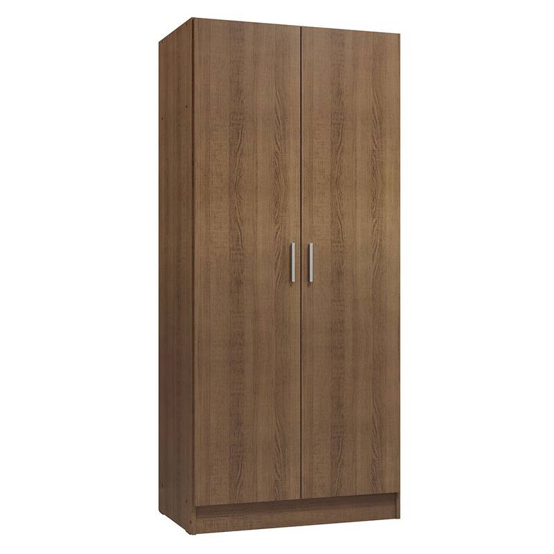 Madesa 2 Door Wardrobe Storage Cabinet with Ample Shelf 31"L