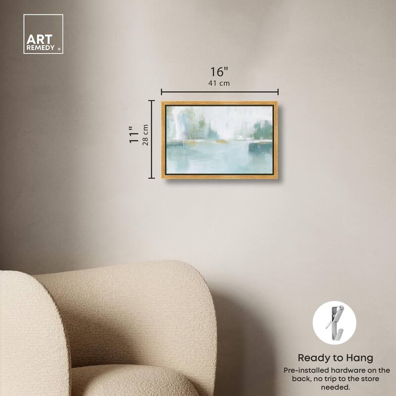 Mirrored Aqua Dream I Canvas by Art Remedy