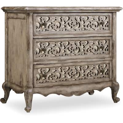 Hooker Furniture 37 Inch Wide 3 Drawers Hardwood Nightstand from the