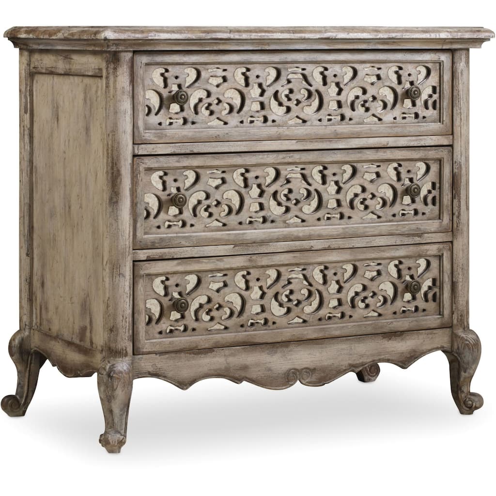 Hooker Furniture 37 Inch Wide 3 Drawers Hardwood Nightstand from the