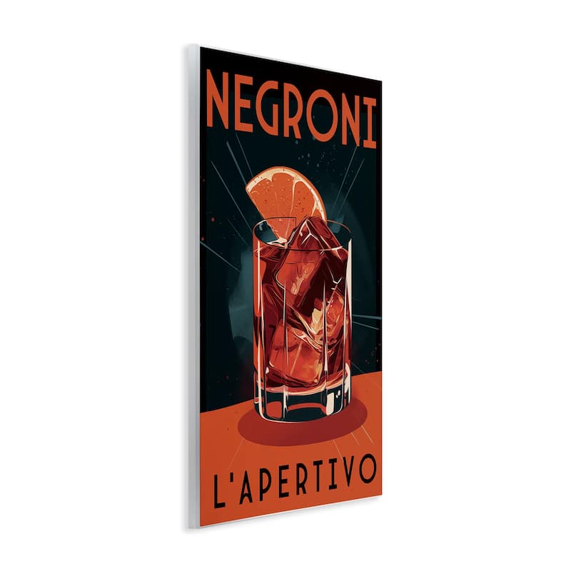 Stupell Vintage Midcentury Negroni Drink Wall Plaque Art Design By Andreas Magnusson
