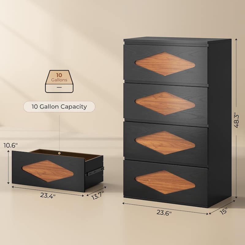 Dresser for Bedroom Chest of Deep Drawers Storage Dressers Organizer