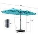 preview thumbnail 8 of 62, 15ft Patio Umbrella Outdoor Market Umbrella with Base and LED Lights